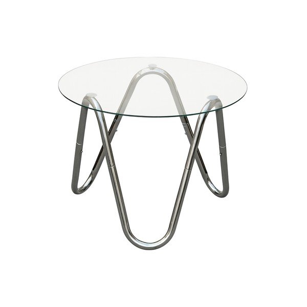 Kerek tárolóasztal üveg asztallappal ø 50 cm Ventana Round – Leitmotiv