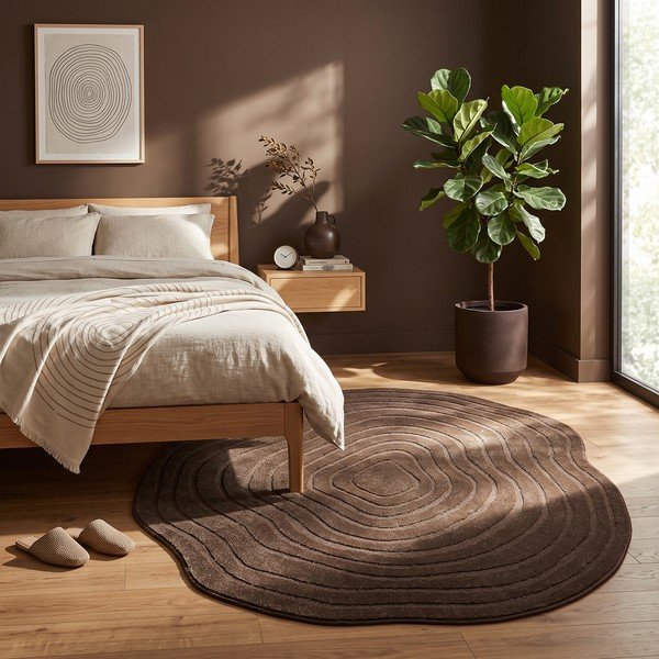 Barna szőnyeg 160x230 cm Pebble – ESTE-image-2