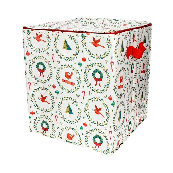 Újrahasznosított műanyag ruhatároló doboz 32x32x35 cm Classic Christmas – Rex London-image-2
