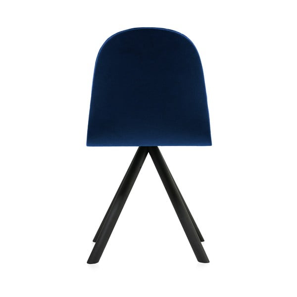 Mannequin Wave sötétkék szék, fekete lábakkal - Iker-image-1