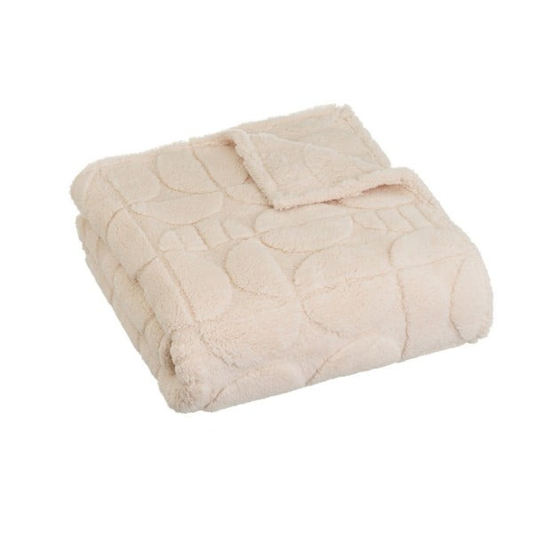 Bézs mikroplüss takaró 130x160 cm Mid Century – Casa Selección
