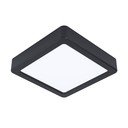 Fekete LED mennyezeti lámpa 16x16 cm FUEVA 5 – EGLO