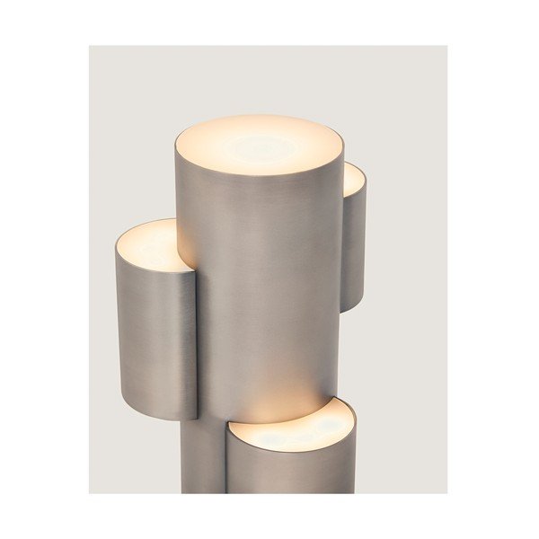 Ezüstszínű fém LED dimmelhető asztali lámpa (magasság 26,5 cm) Adrina – Kave Home-image-2