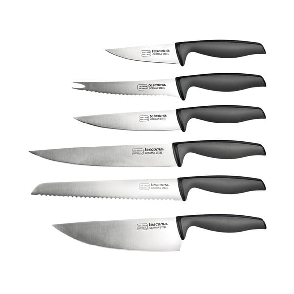 Kés készlet tartóval 6 db-os Precioso – Tescoma-image-1