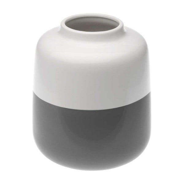 Turno szürke-fehér kerámia váza, magasság 18,5 cm - Versa