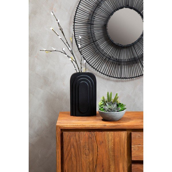 Sötét natúr színű akácfa komód 92x82x40 cm Simla – Premier Housewares-image-3
