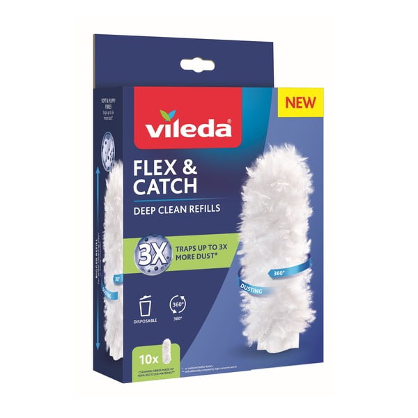Portörlő cserefej szett 10 db-os Flex&Catch – Vileda