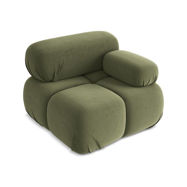 Világoszöld bársony kanapé modul (jobb oldali) Lokua – Makamii-image-2