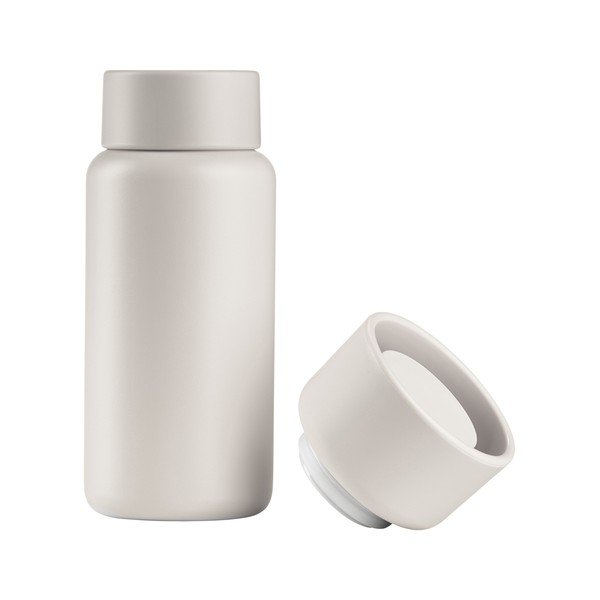 Bézs rozsdamentes acél termobögre 400 ml Singles – Zone