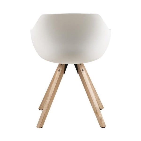 Fehér-szürke kárpitozott karfás étkezőszék szett 2 db-os Tina – Actona-image-3