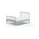 Zöld fém egyszemélyes ágy ágyráccsal 140x200 cm BRONXX – Vipack