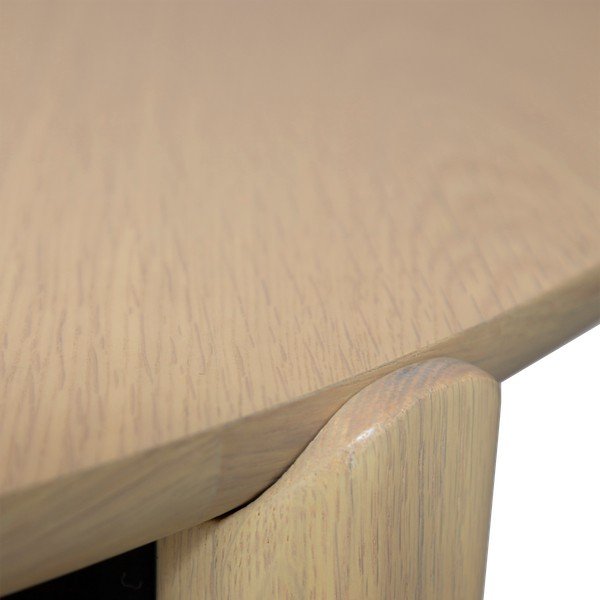 Kerek étkezőasztal tölgyfa dekorral ø 122 cm Paragon – DAN-FORM Denmark-image-3