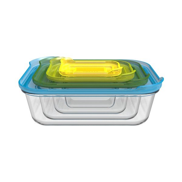 Nest 4 db-os üveg élelmiszertartó doboz szett - Joseph Joseph-image-3