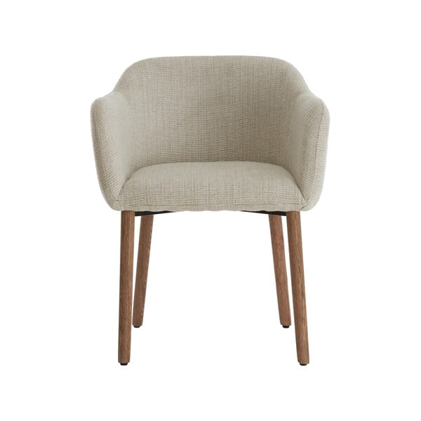 Bézs kárpitozott karfás étkezőfotel szett 2 db-os Blaine – Light & Living-image-2