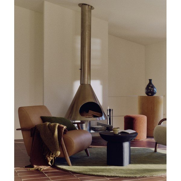 Akácfa kerek tárolóasztal ø 50 cm Ovak – Kave Home-image-2