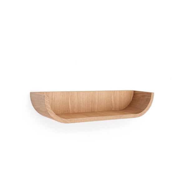 Natúr színű fali polc kőrisfa dekorral 60 cm Salaya – Kave Home