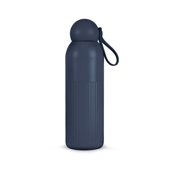 Kék rozsdamentes acél termopalack szívószállal 500 ml Tekla – Sagaform