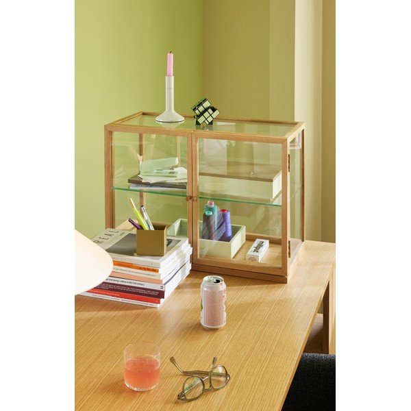 Natúr színű tálalószekrény tölgyfa dekorral 60x42x32 cm Poetic – Hübsch-image-1