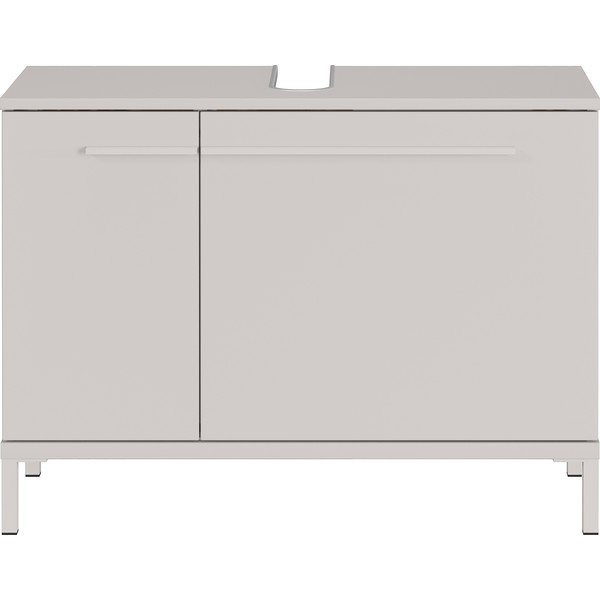 Krémszínű matt mosdó alatti szekrény 80x59 cm Laurino – Germania-image-3