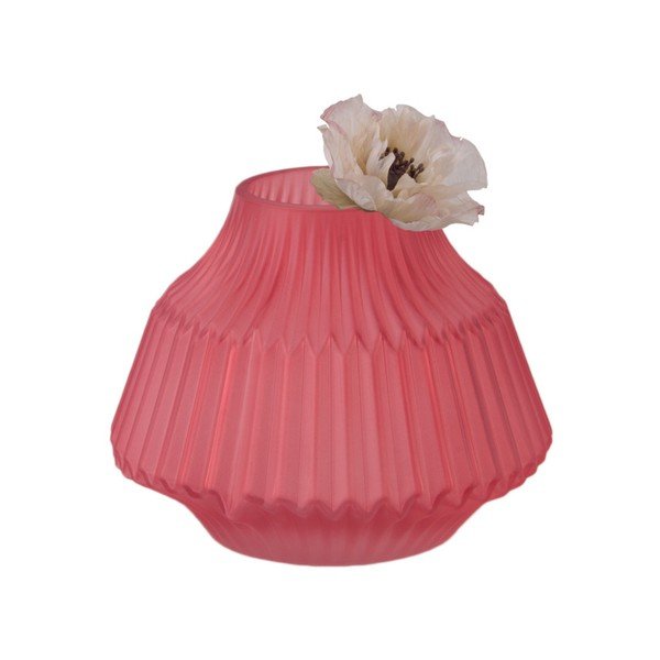 Rózsaszín üvegváza, ø 16 cm - PT LIVING-image-1