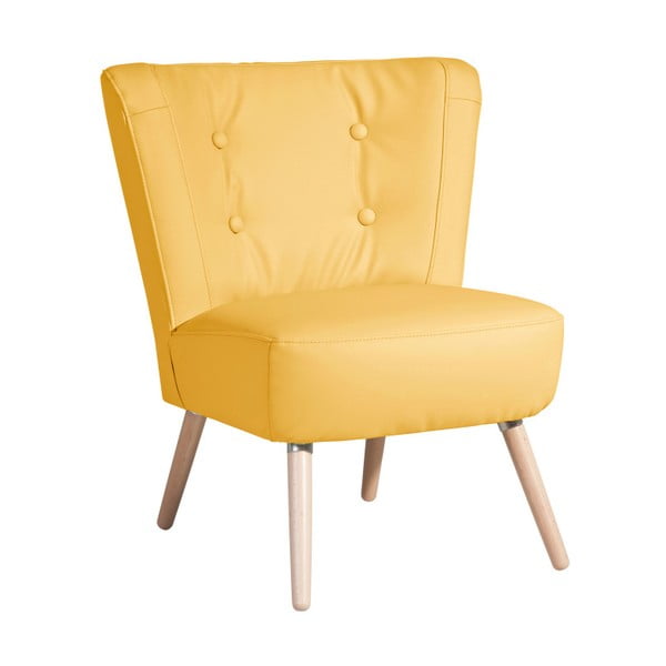 Neele Leather Corn sárga műbőr fotel - Max Winzer