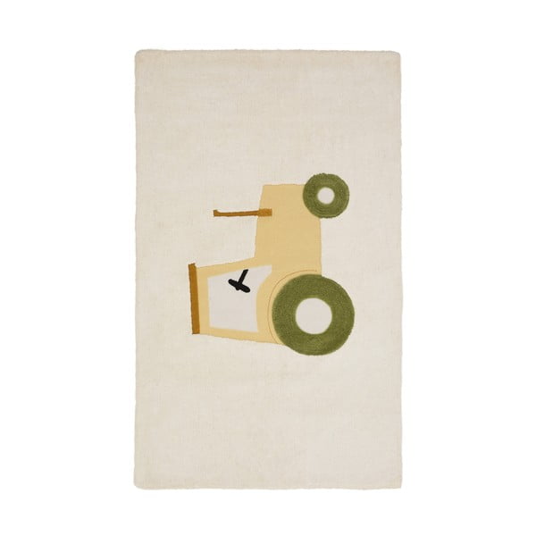 Elefántcsont színű pamut gyerek szőnyeg 90x150 cm Pecky – Kave Home