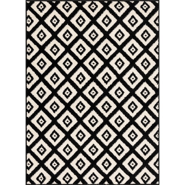 Fekete-fehér szőnyeg 80x120 cm Avanti – FD