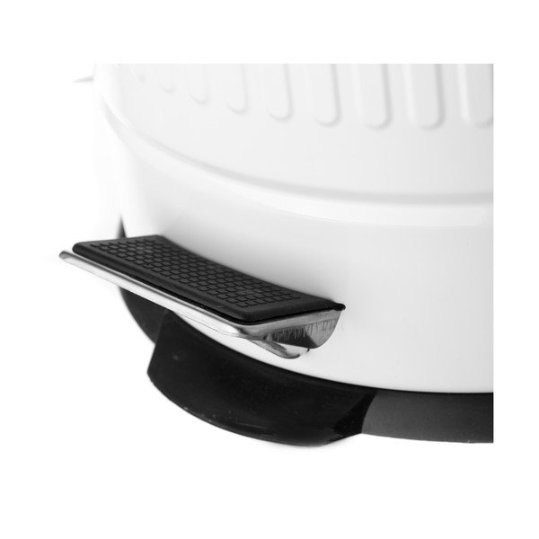 Fehér pedálos fém szemetes, 20 l - Casa Selección-image-3