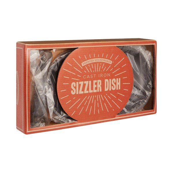 Sizzler felszolgáló tál fa vágódeszkával, 23 x 14 cm - Premier Housewares-image-1