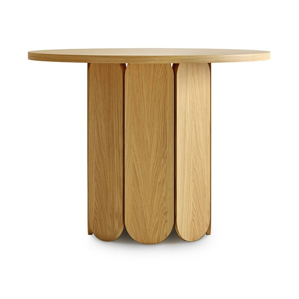 Soft étkezőasztal tölgyfa dekorral, ø 98 cm - Woodman