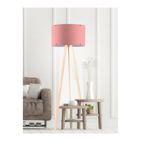 Simple világos rózsaszín állólámpa