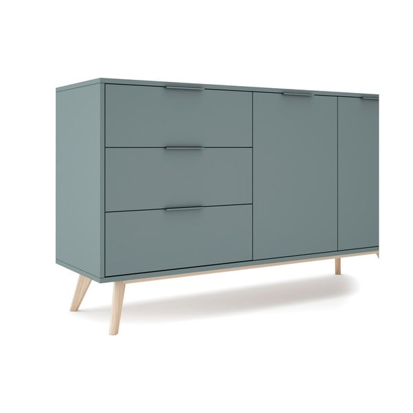 Szürkészöld komód 140x81x40 cm Pisco – Marckeric-image-2