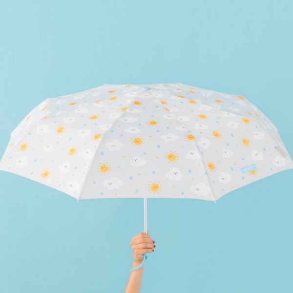 Cloudy szürke esernyő, szélessége 108 cm - Mr. Wonderful