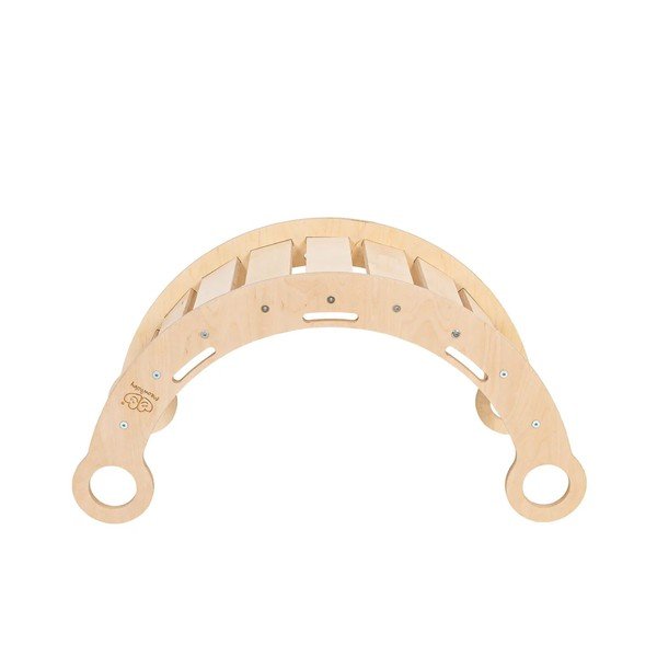 Natúr színű borovi fenyő hinta 39x75x38 cm Montessori – Meowbaby-image-2