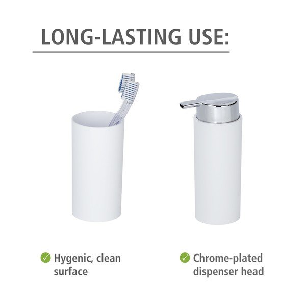 Fehér műanyag fürdőszobai kiegészítő szett Calvo – Wenko-image-4