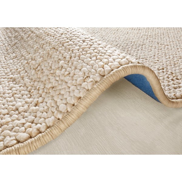 Krémszínű kerek szőnyeg ø 133 cm Wolly – BT Carpet-image-3
