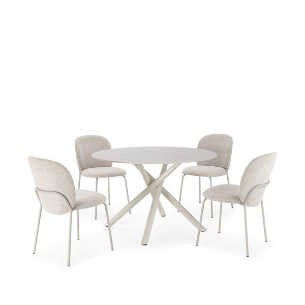 Kerek étkezőasztal kerámia asztallappal ø 119,5 cm Talia – Marckeric-image-4