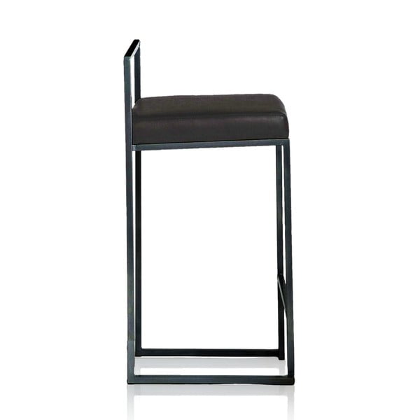 Fekete bőrutánzat bárszék (ülésmagasság 65 cm) Dodo – Tomasucci-image-2