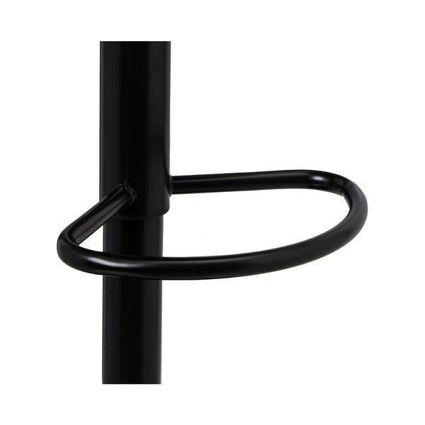 Fekete bőr utánzat állítható magasságú bárszék szett 2 db-os (ülésmagasság 72 cm) – Casa Selección-image-2