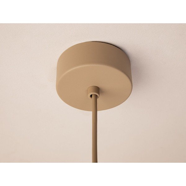 Világosbarna fém függőlámpa ø 30 cm Ori – Micadoni -image-4