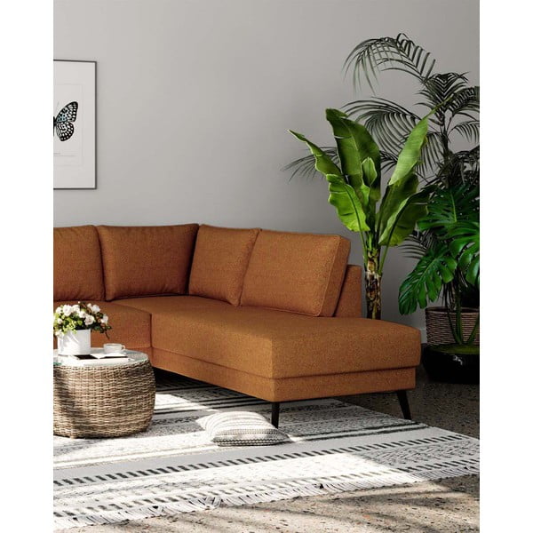 Narancssárga sarokkanapé (jobb oldali) Fynn – Ghado-image-4