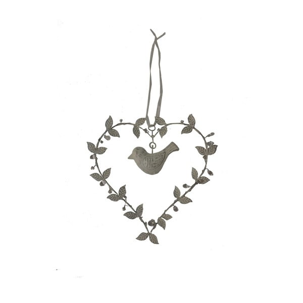 Bird szív alakú fali dekoráció - Antic Line
