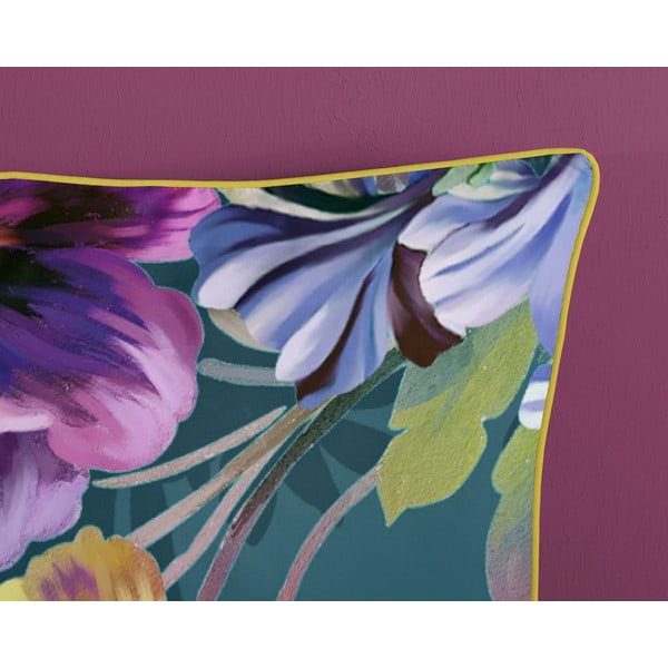 Sunflower petróleumkék organikus pamut egyszemélyes ágyneműhuzat, 140 x 200 cm - Descanso-image-3