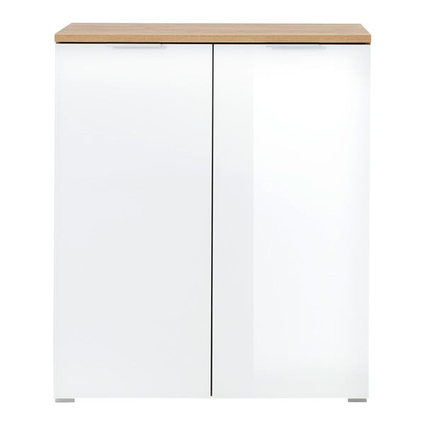 Fehér cipőtartó tölgyfa dekorral Telde - Germania-image-2