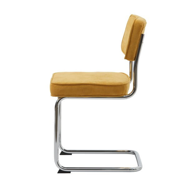 Sárga kordbársony étkezőszék Rupert – Unique Furniture-image-4