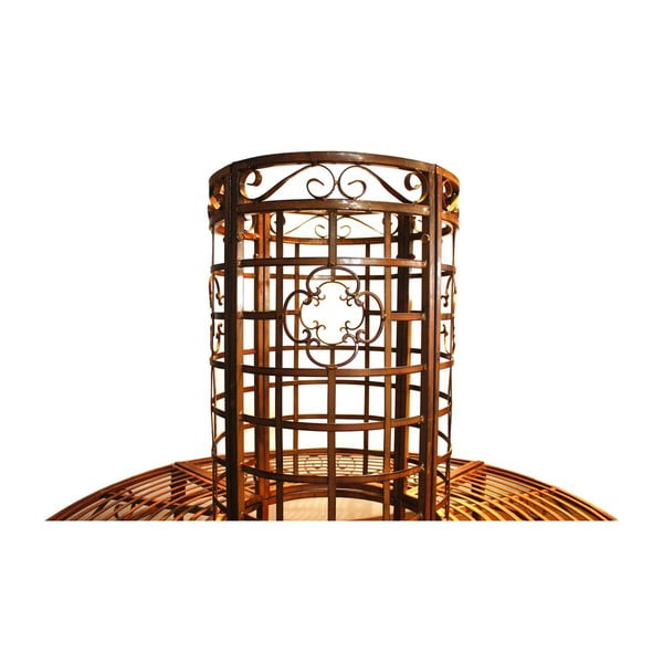 Fekete-sötétbarna fém kerti pad Larissa – Garden Pleasure-image-2