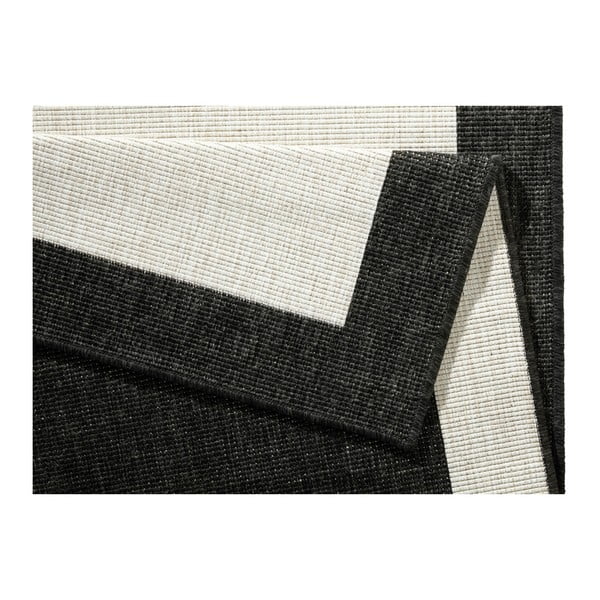 Panama fekete-krémszínű kültéri szőnyeg, 80 x 150 cm - NORTHRUGS-image-3