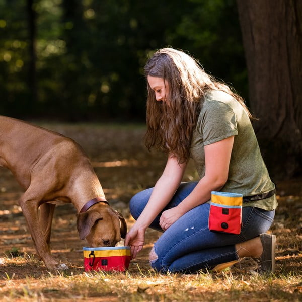Összecsukható textil utazótálka ø 18 cm Sunrise - P.L.A.Y.-image-1