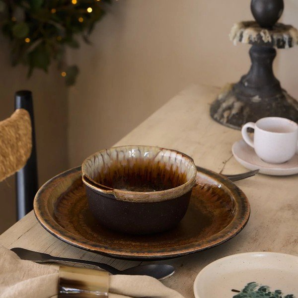 Barna kőedény tányér ø 26 cm Poterie – Casafina-image-1