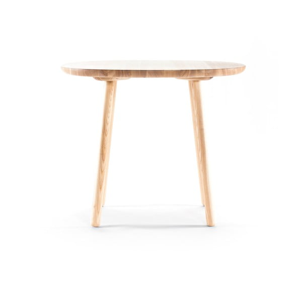 Naïve természetes tömörfa étkezőasztal, ⌀ 90 cm - EMKO-image-2
